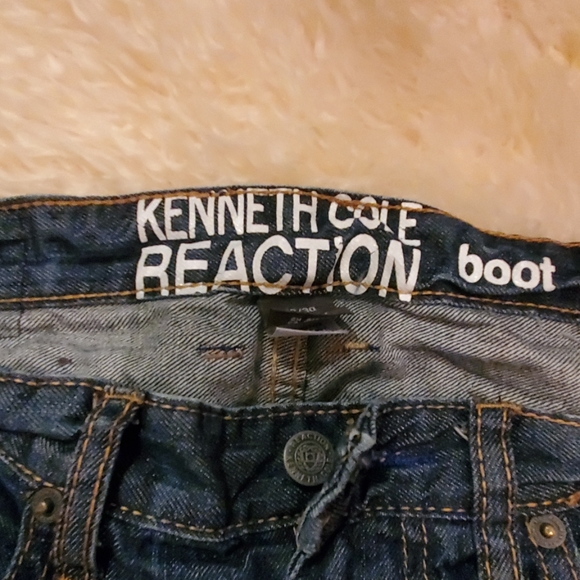 Kenneth Cole Men's Distressed Relaxed Jeans - Picture 4 of 6